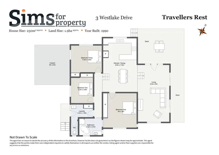 Floorplan of Homely house listing, 3 Westlake Drive, Travellers Rest TAS 7250