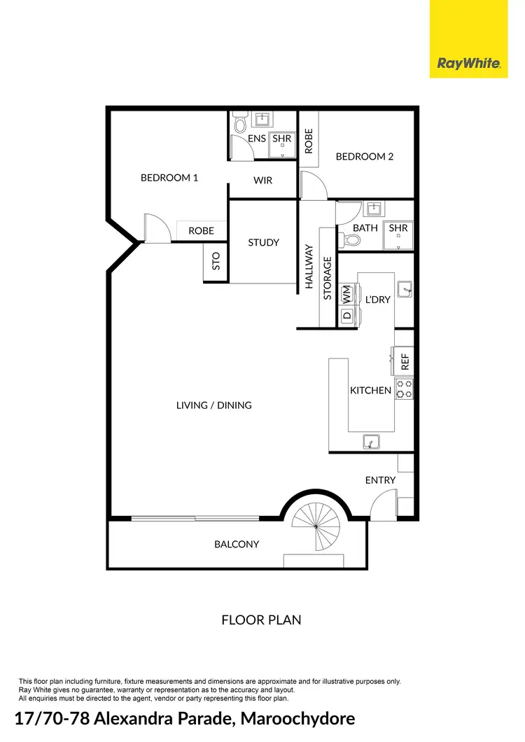 Floorplan of Homely unit listing, 17/70-78 Alexandra Parade, Maroochydore QLD 4558