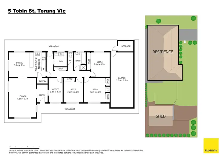 Floorplan of Homely house listing, 5 Tobin Street, Terang VIC 3264