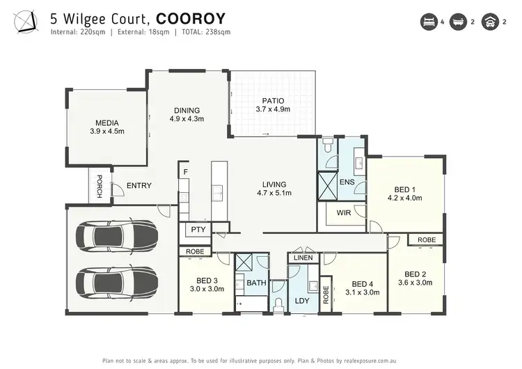 Floorplan of Homely house listing, 5 Wilgee Court, Cooroy QLD 4563