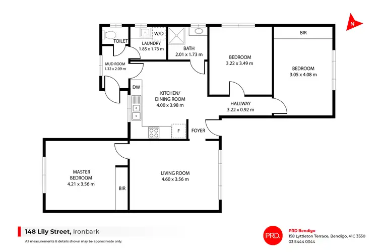 Floorplan of Homely house listing, 148 Lily Street, Ironbark VIC 3550