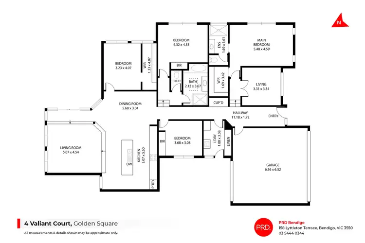 Floorplan of Homely house listing, 4 Valiant Court, Golden Square VIC 3555