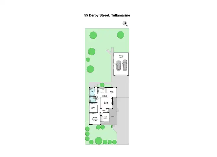 Floorplan of Homely house listing, 55 Derby Street, Tullamarine VIC 3043