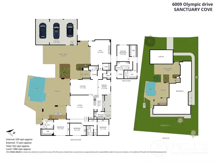 Floorplan of Homely house listing, 6009 Olympic Drive, Sanctuary Cove QLD 4212