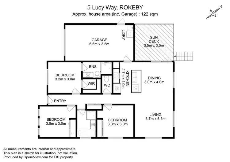 Floorplan of Homely house listing, 5 Lucy Way, Rokeby TAS 7019