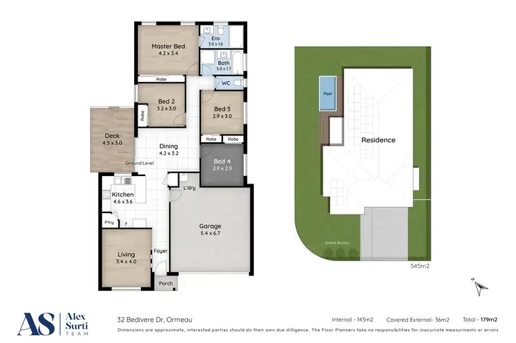 Floorplan of Homely house listing, 32 Bedivere Drive, Ormeau QLD 4208