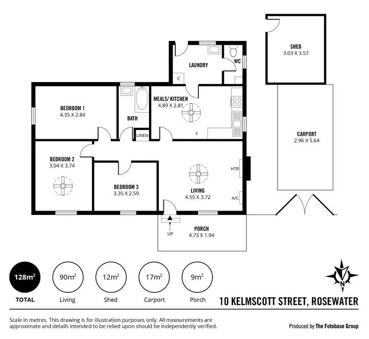 Floorplan of Homely house listing, 10 Kelmscott Street, Rosewater SA 5013