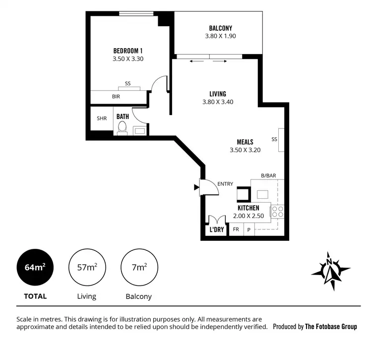 Floorplan of Homely apartment listing, 606/18 Rowlands Place, Adelaide SA 5000