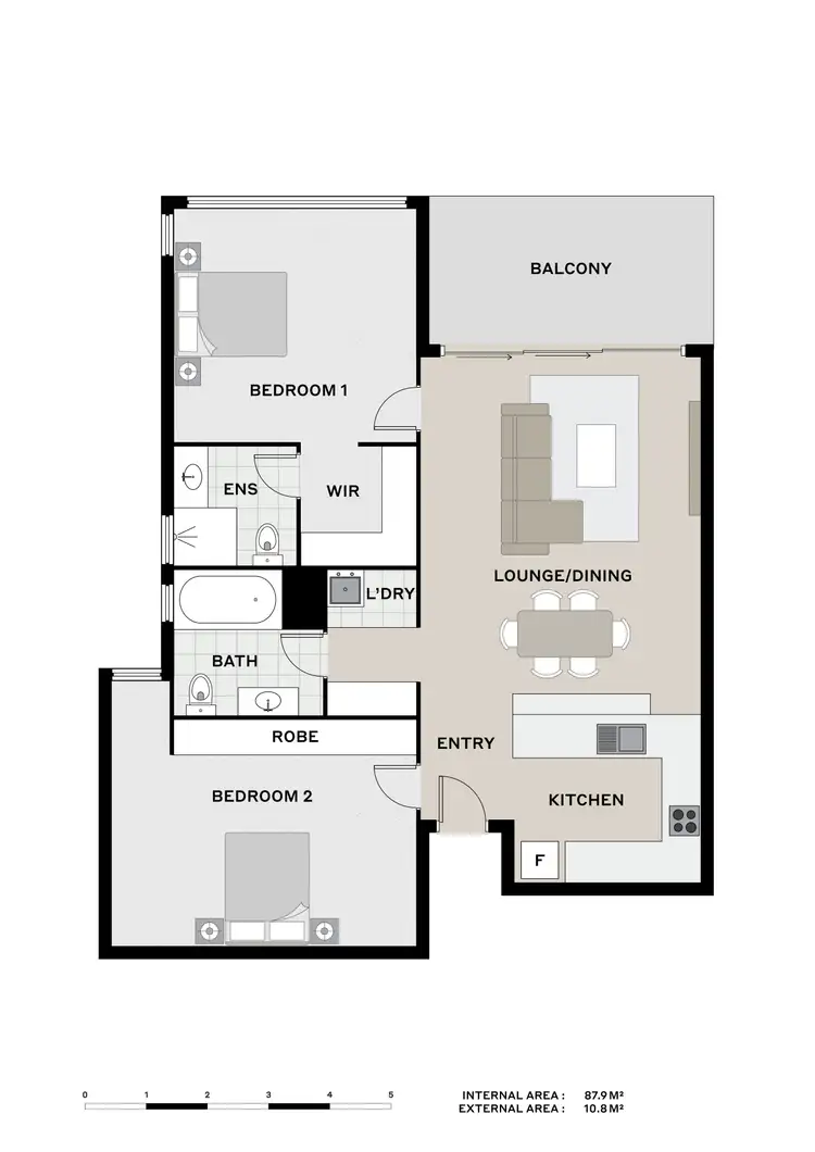Floorplan of Homely unit listing, 52/8-32 Stanley Street, Townsville City QLD 4810