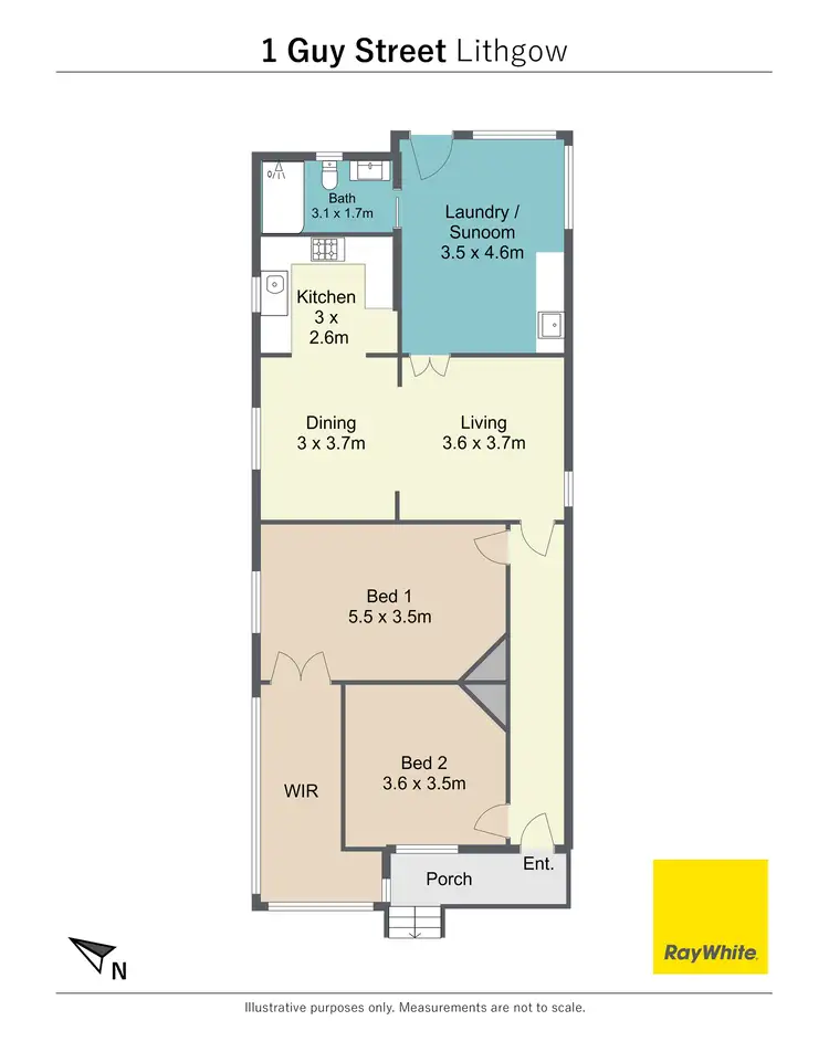 Floorplan of Homely house listing, 1 Guy Street, Lithgow NSW 2790