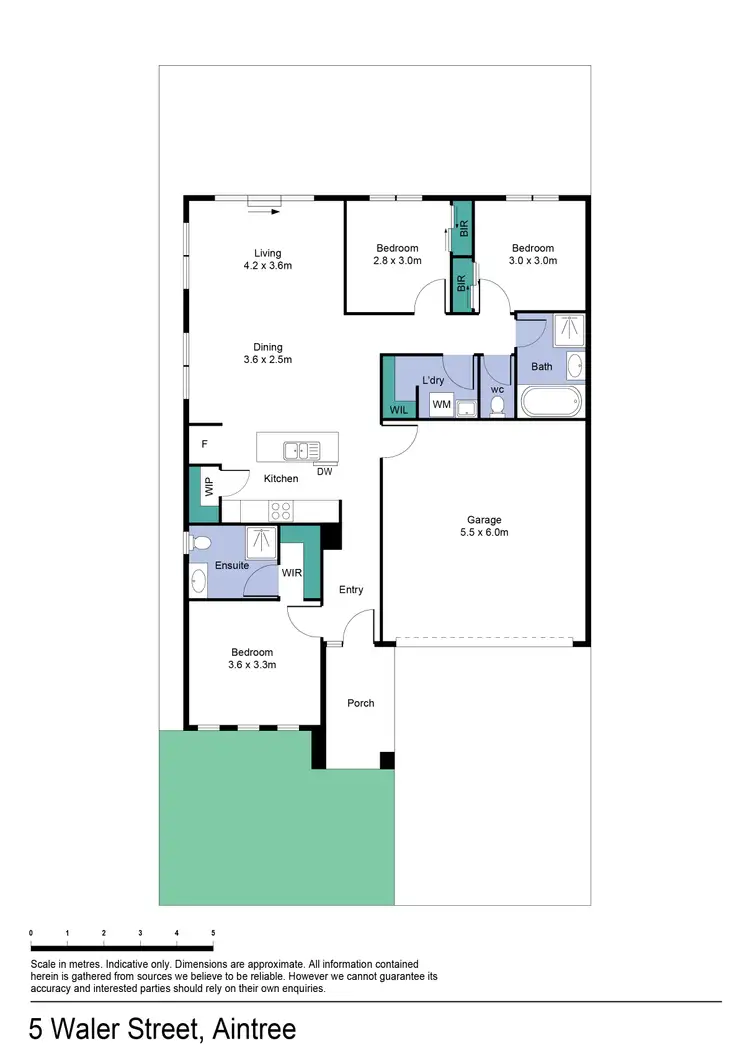 Floorplan of Homely house listing, 5 Waler Street, Aintree VIC 3336