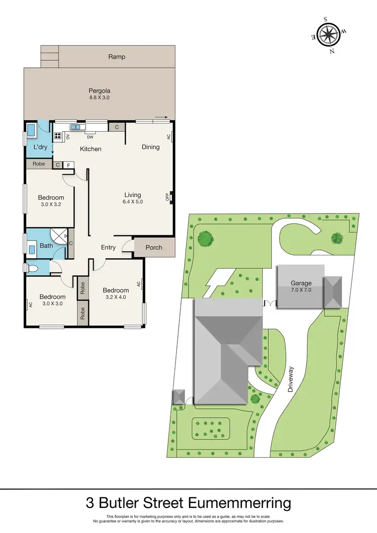 Floorplan of Homely house listing, 3 Butler Street, Eumemmerring VIC 3177
