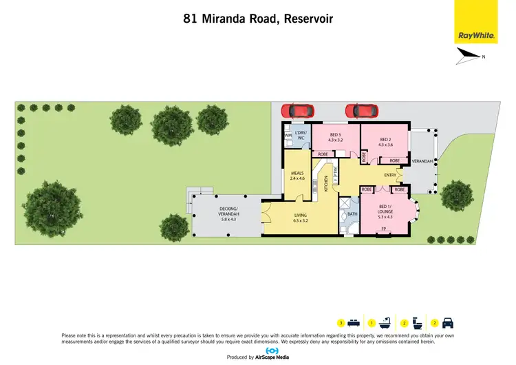 Floorplan of Homely house listing, 81 Miranda Road, Reservoir VIC 3073