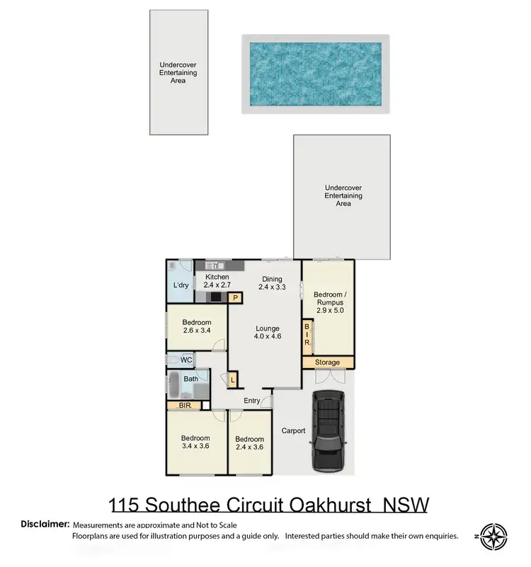 Floorplan of Homely house listing, 115 Southee Circuit, Oakhurst NSW 2761