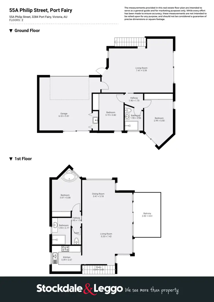 Floorplan of Homely house listing, 55A Philip Street, Port Fairy VIC 3284