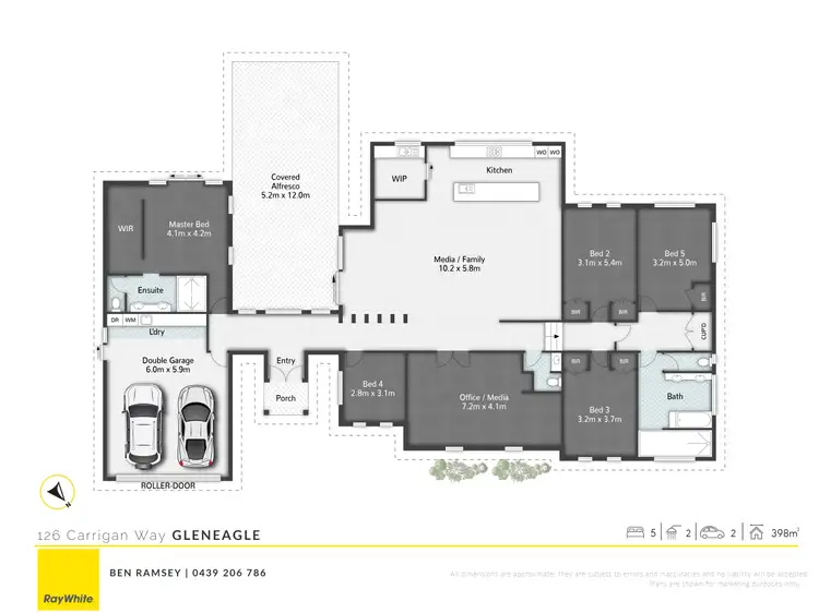 Floorplan of Homely house listing, 126 Carrigan Way, Gleneagle QLD 4285