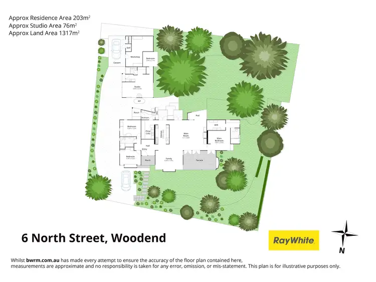 Floorplan of Homely house listing, 6 North Street, Woodend VIC 3442