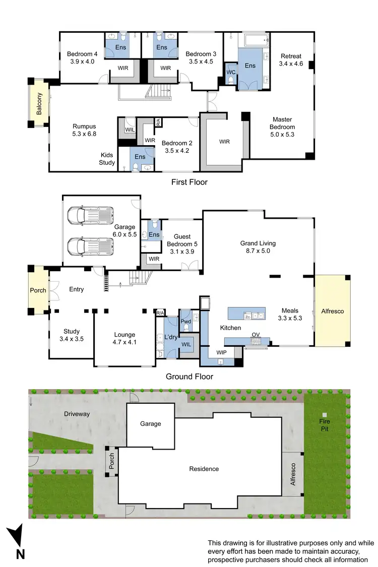 Floorplan of Homely house listing, 5 Olive Avenue, Mount Waverley VIC 3149