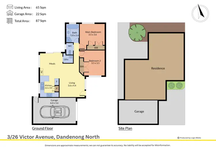 Floorplan of Homely unit listing, 3/26 Victor Avenue, Dandenong North VIC 3175