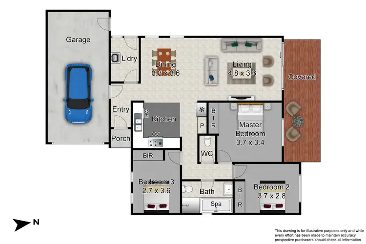 Floorplan of Homely unit listing, 3/3-4 Rendell Place, Hampton Park VIC 3976
