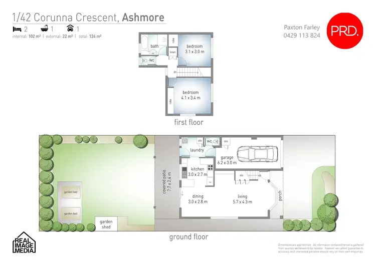 Floorplan of Homely house listing, 1/42 Corunna Crescent, Ashmore QLD 4214