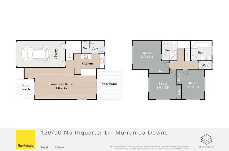 Floorplan of Homely townhouse listing, 126/90 Northquarter Drive, Murrumba Downs QLD 4503