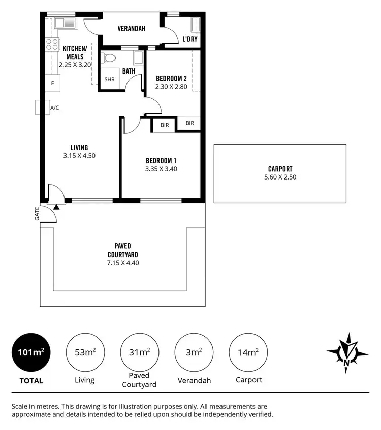 Floorplan of Homely unit listing, 2/18 Windsor Avenue, Magill SA 5072