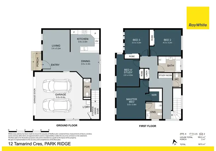 Floorplan of Homely house listing, 12 Tamarind Crescent, Park Ridge QLD 4125