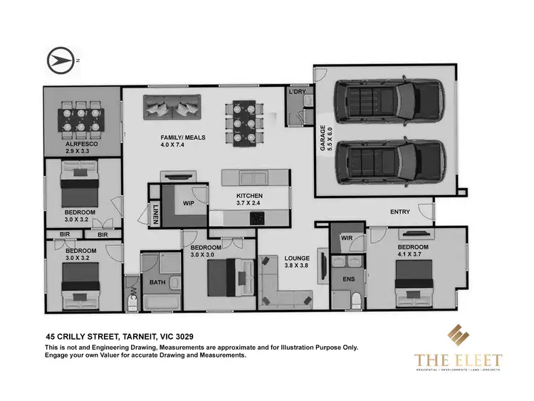 Floorplan of Homely house listing, 45 Crilly Street, Tarneit VIC 3029