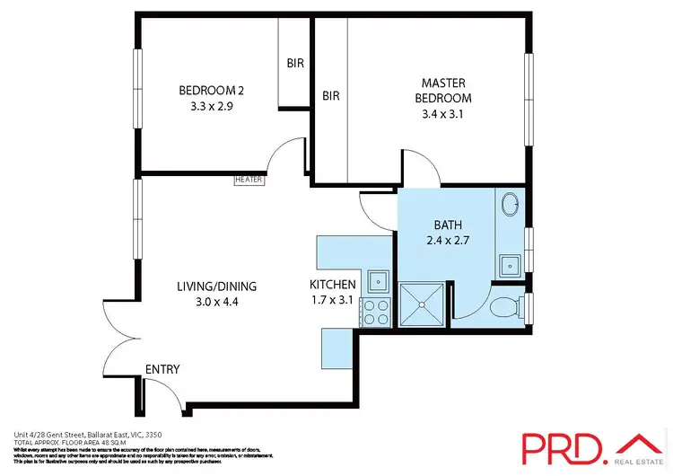 Floorplan of Homely unit listing, 4/28 Gent Street, Ballarat East VIC 3350