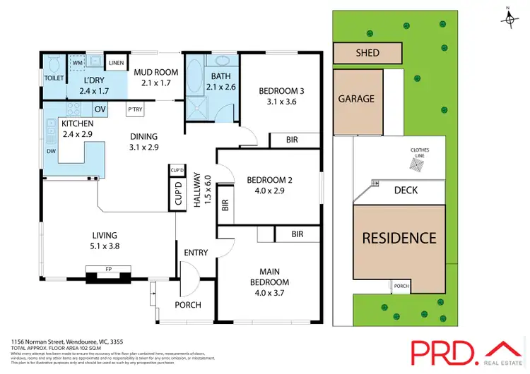 Floorplan of Homely house listing, 1156 Norman Street, Wendouree VIC 3355