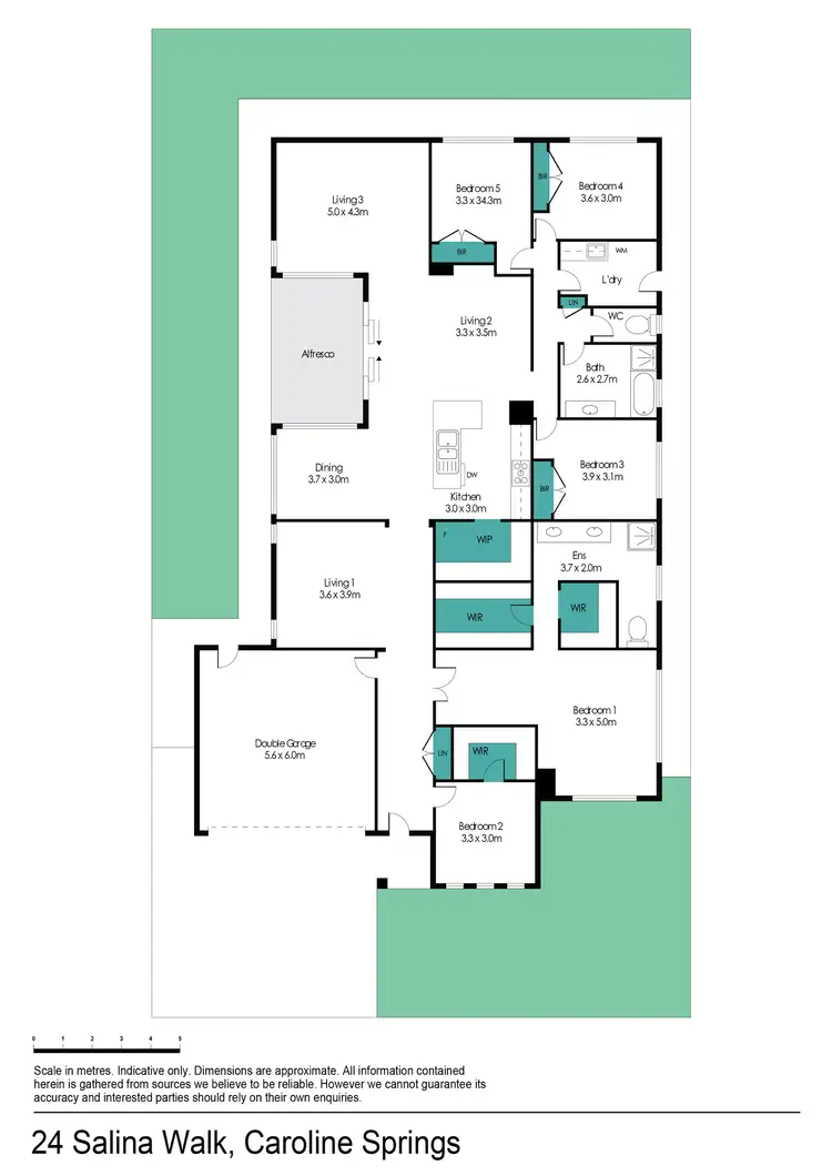 Floorplan of Homely house listing, 24 Salina Walk, Caroline Springs VIC 3023
