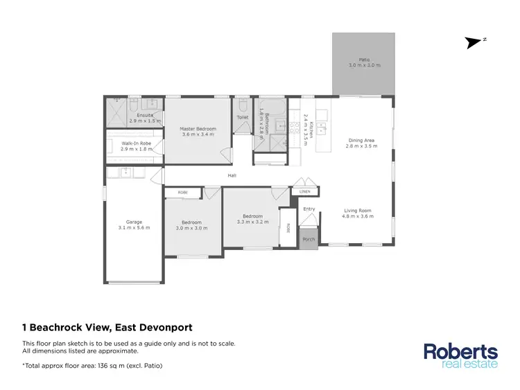 Floorplan of Homely unit listing, 1/1 Beachrock View, East Devonport TAS 7310