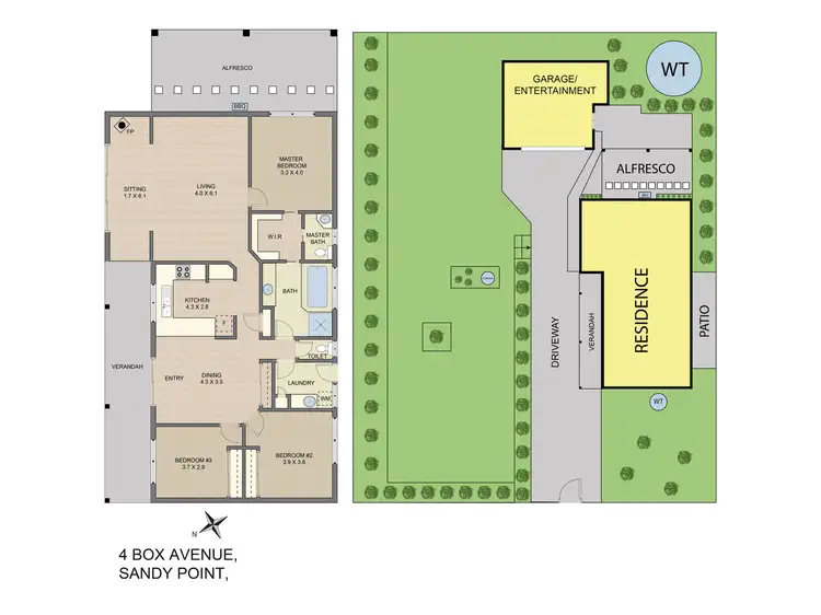 Floorplan of Homely house listing, 4 Box Ave, Sandy Point VIC 3959