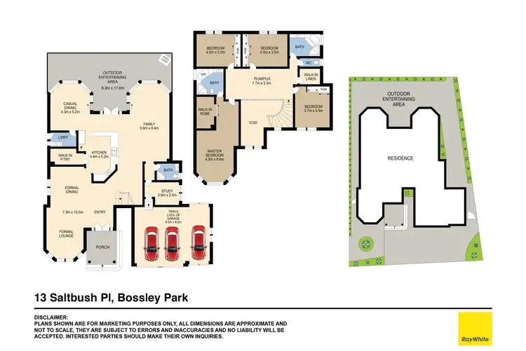 Floorplan of Homely house listing, 13 Saltbush Place, Bossley Park NSW 2176