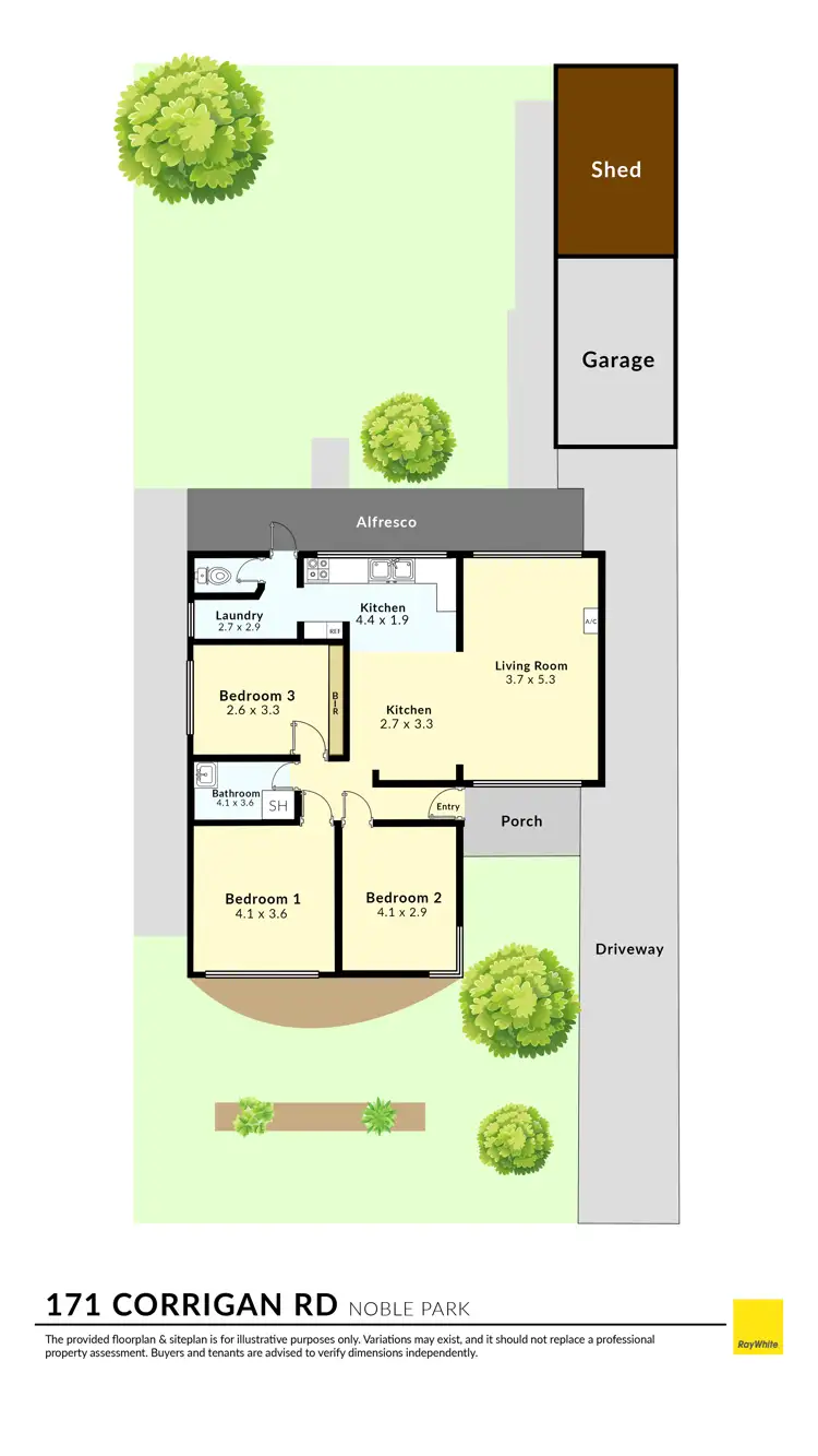Floorplan of Homely house listing, 171 Corrigan Road, Noble Park VIC 3174