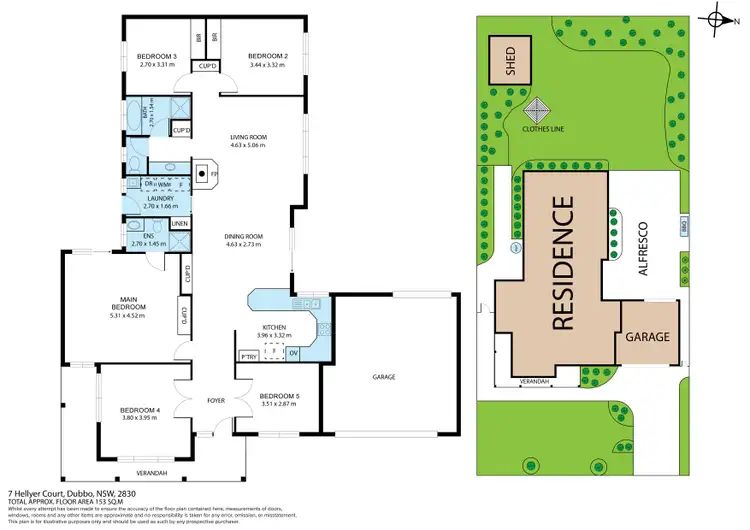 Floorplan of Homely house listing, 7 Hellyer Court, Dubbo NSW 2830