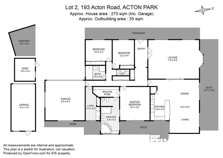 Floorplan of Homely house listing, 193 Acton Road, Acton Park TAS 7170