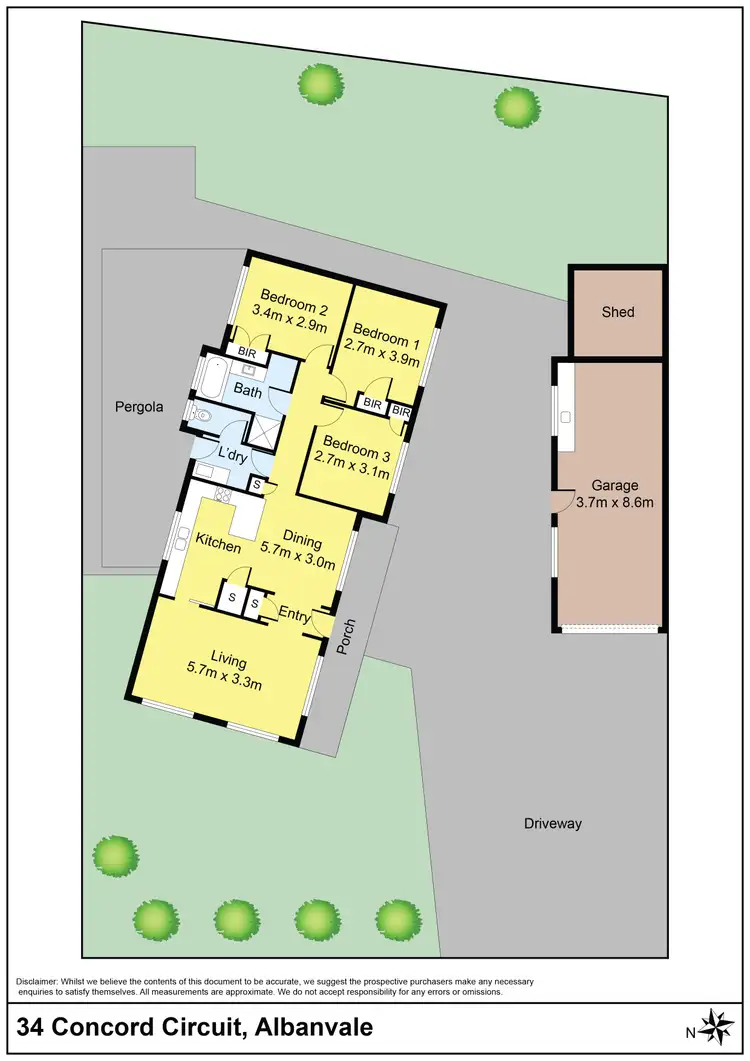 Floorplan of Homely house listing, 34 Concord Circuit, Albanvale VIC 3021
