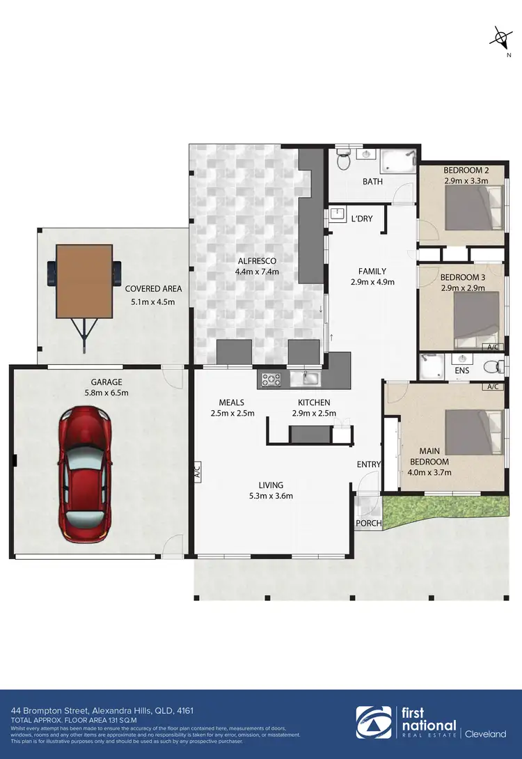 Floorplan of Homely house listing, 44 Brompton Street, Alexandra Hills QLD 4161
