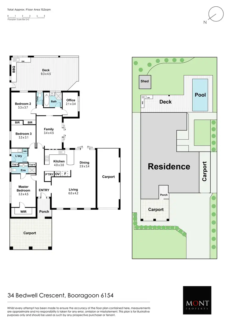 Floorplan of Homely house listing, 34 Bedwell Crescent, Booragoon WA 6154