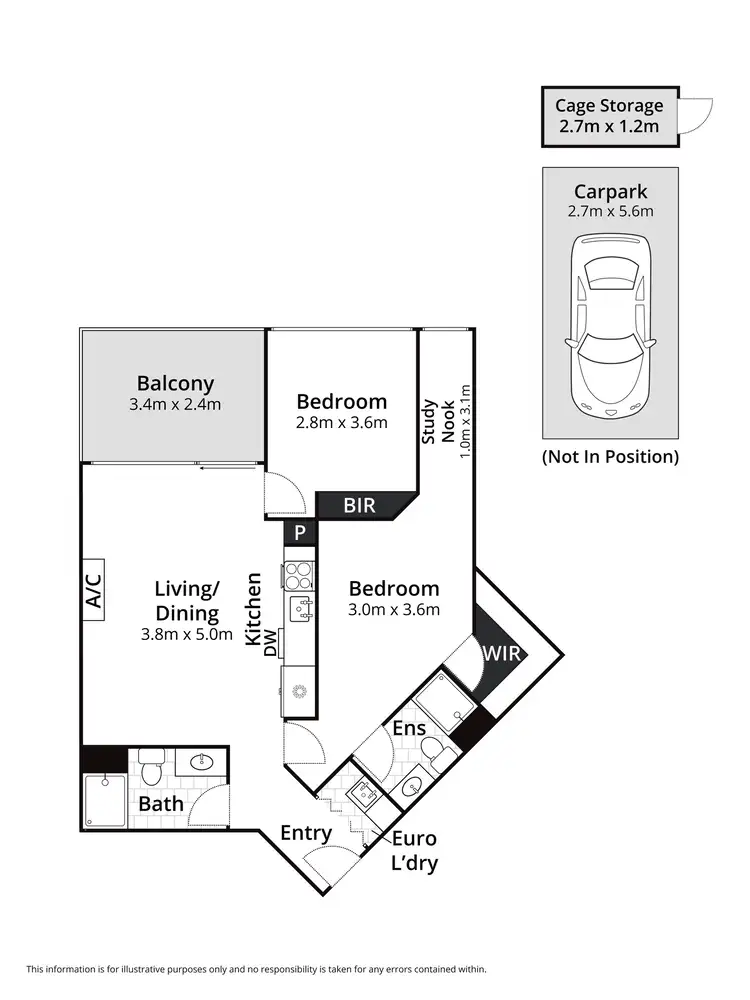 Floorplan of Homely apartment listing, 905/18 Malone Street, Geelong VIC 3220
