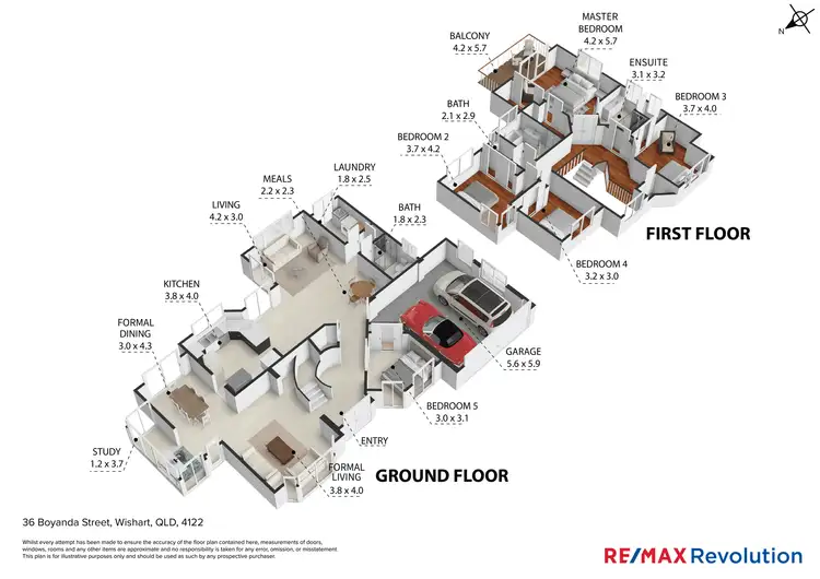 Floorplan of Homely house listing, 36 Boyanda Street, Wishart QLD 4122