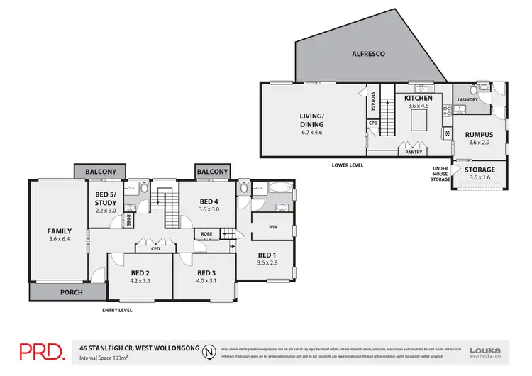 Floorplan of Homely house listing, 46 Stanleigh Crescent, West Wollongong NSW 2500