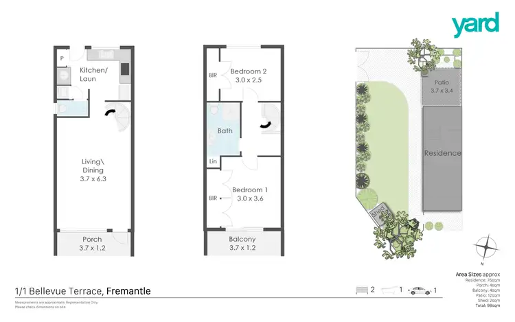 Floorplan of Homely house listing, 1/1 Bellevue Terrace, Fremantle WA 6160
