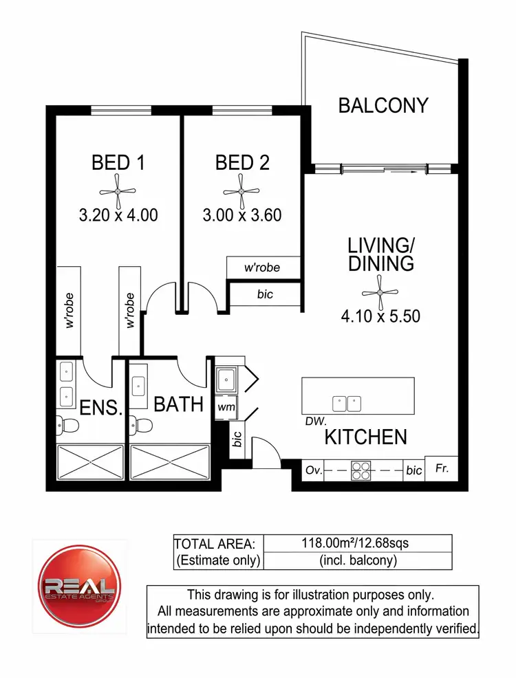Floorplan of Homely unit listing, 410/19-20 Adelphi Terrace, Glenelg North SA 5045