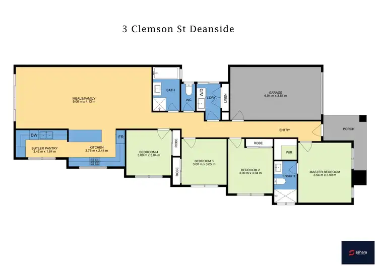 Floorplan of Homely house listing, 3 Clemson Street, Deanside VIC 3336