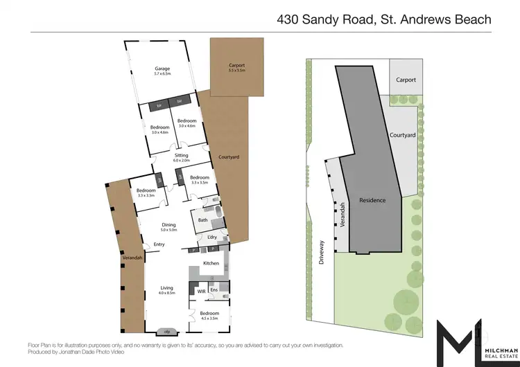 Floorplan of Homely house listing, 430 Sandy Rd, St Andrews Beach VIC 3941