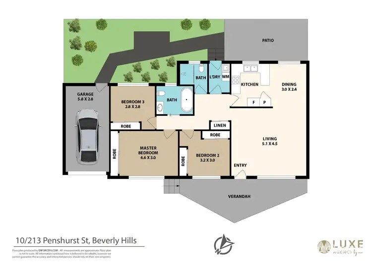 Floorplan of Homely villa listing, 10/213-215 Penshurst Street, Beverly Hills NSW 2209