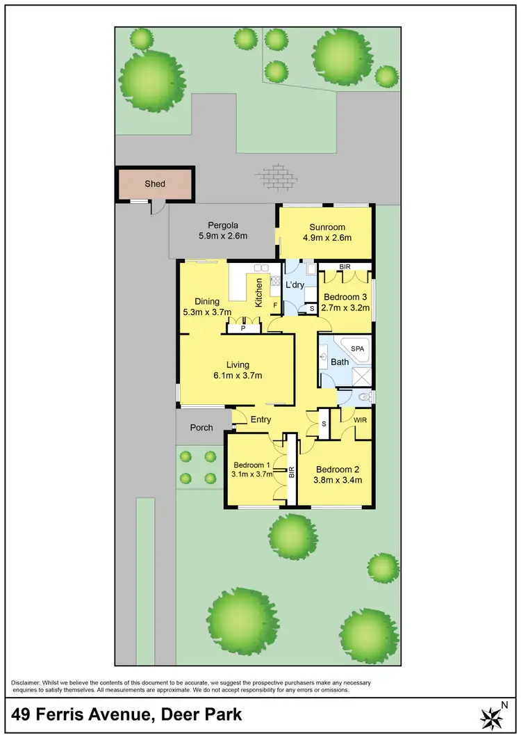 Floorplan of Homely house listing, 49 Ferris Avenue, Deer Park VIC 3023